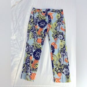 MSGM Cropped Lace Floral Patterned Pants
